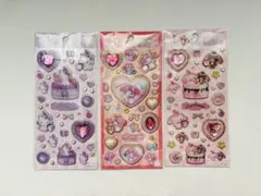 【正規品】 サンリオキャラクターズ キラキラジュエルマイメロ他。シール 計3枚