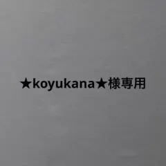 ★koyukana★様専用