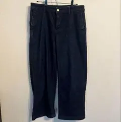 無印良品　デニム　ワイドパンツ