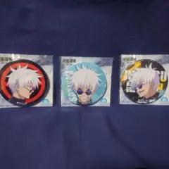 呪術廻戦 懐玉・玉折 缶バッジ 五条悟 3点セット システムサービス