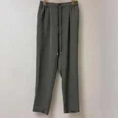 ZARA カジュアルパンツ カーキ ウエストゴム ドローストリング XS