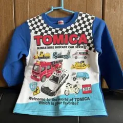 トミカ　キッズ寝巻き　パジャマ　110cm　裏起毛