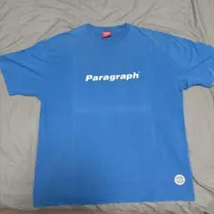 Paragraph Tシャツ ブルー ロゴ バックプリントのサムネイル