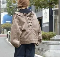 wcloset ダブルクローゼット コーデュロイ バックリボンジャケットのサムネイル