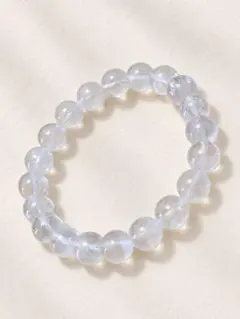 白ガーデンクォーツ ブレスレット 9.4〜9.8mm 内径16cm 天然石　①