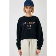 MOUSSY ブラック トレーナー FREEサイズ