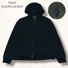 y2k 00s ラルフローレン ポニー グレー ジップアップパーカー M〜L