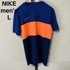 メンズ　半袖　Tシャツ　ナイキ　L 青　オレンジ　スポーツ