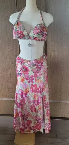 ラスト値下げエジプトからトロピカル風ベリーダンス セットアップ