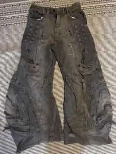 人気商品！PERSONSOUL似Alians Jeans バギーギミックデニム