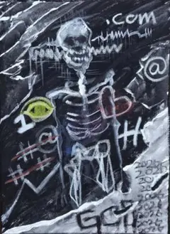 現代アート スカル モチーフ キャンバス絵画 現代アート スカル モチーフ キャンバス絵画 - メルカリ