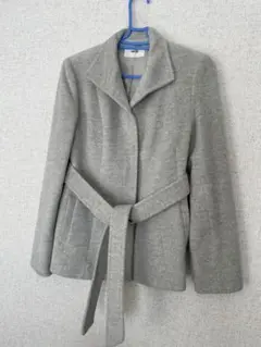 アンゴラジャケット　ベルト付き