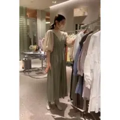 snidel♡ライトグリーン キャミワンピース、ブラウスセット