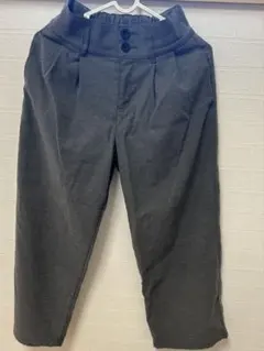 GIRLS起毛タックワイドパンツJR グレー