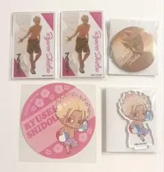 ブルーロック 士道龍聖　and GALLERY クリカ コースター 缶バッジ