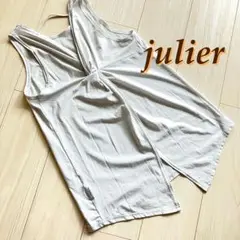 美品✨julier バックオープン ヨガウェア　ジム　トレーニングウェア