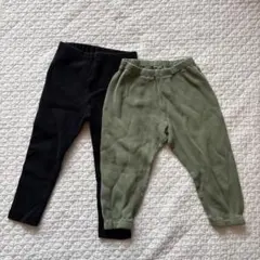 UNIQLO ユニクロベビー　レギンス 10分丈パンツ　2枚セット 90cm