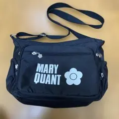 MARY QUANT ブラック ショルダーバッグ