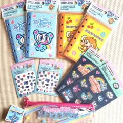 Angel Blue シール帳 シール　筆箱　９点セット