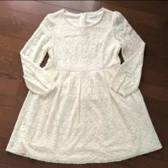 earth music&ecology アイボリー レース ワンピース