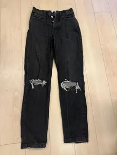 jouetie ブラック ダメージデニムパンツ S