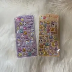 オバケーヌ　ぷっくりシール　2枚セット　デコシール　海外　手帳