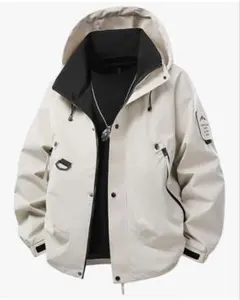 ウインドブレーカー ジャケット フード付き 軽量 男女兼用 防風 Lサイズ