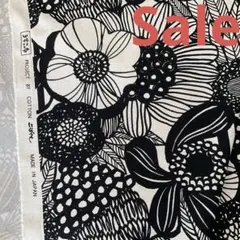 【特価】コットンこばやし　う早この布　北欧風　花柄　人気の定番柄　B