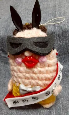 日本一の司会者　たすき　バニーガール　お母さん　　ストラップ　ハンドメイド
