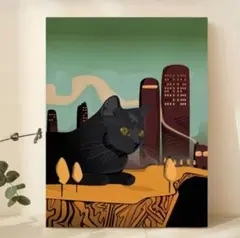 ヴィンテージ　ポスター　アート 猫　新生活　インテリア　カフェ　北欧　バー　A3