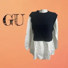九　レディース　GU 333402 ベスト　コンビネーション　チュニック