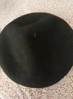 ベレー帽 ブラック 毛100