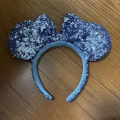 ミニーマウス風スパンコールカチューシャ