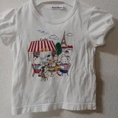 familiar カフェイラスト Tシャツ 100cmのサムネイル