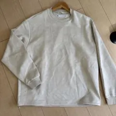 ZARA スエード調 スウェット ベージュ L
