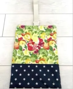 上靴袋★シューズケース　上履袋　シューズ袋　ハンドメイド　フルーツ柄　星　個性的のサムネイル