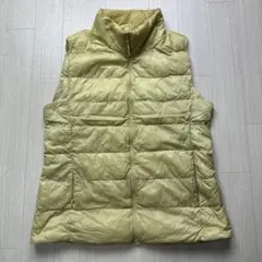 ユニクロウルトラライトダウンベストXLライトイエロー