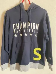 チャンピオン champion バスケ パーカー S 男女兼用 紺 ネイビー