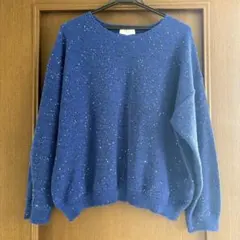 スパンコールラメニットLサイズ　オペークドットクリップ【洗濯洗い可】