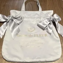 【送料込】Maison de FLEUR ダブルリボントートバッグ