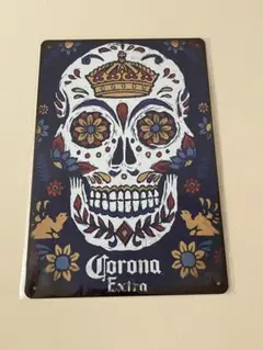 Corona Extra スカル ブリキ看板 メタルプレート レトロ