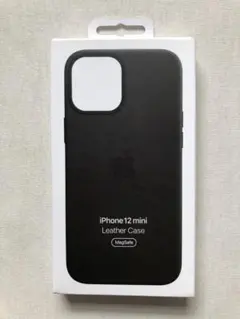 未使用純正 iPhone 12 mini レザーケース　ブラック
