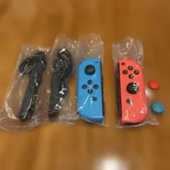 純正品 Nintendo Switch ジョイコン ネオンブルー、ネオンレッド