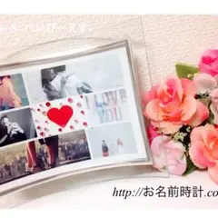 オーダーメイド プレゼントギフト❤︎名入れギフト【お名前時計.com】カップル