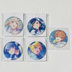 プロセカ グリッター缶バッジ イベントイラスト こはね 杏 彰人 冬弥 鏡音レン