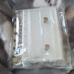 と*中様 透明プラスチック 6リングバインダー　シール　シール帳　ミニシール帳