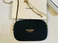 CHANEL ノベルティ　ラメポーチ　ショルダーバッグ(新品未使用)