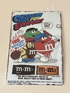 M&M'S ブリキ看板
