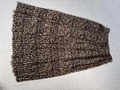 レオパード柄 プリーツスカート F