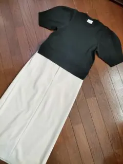 LANVIN en Bleu ハーフミラノコクーンスリーブニット 黒のサムネイル